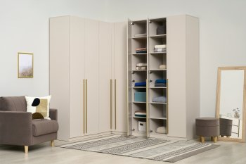 Гардеробная/шкаф 2200*1706 мм Ларго №3 Кашемир (Миф) в Каменске-Уральском - kamensk-uralskij.mebel-e96.ru