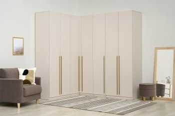 Гардеробная/шкаф 2200*1706 мм Ларго №3 Кашемир (Миф) в Каменске-Уральском - kamensk-uralskij.mebel-e96.ru