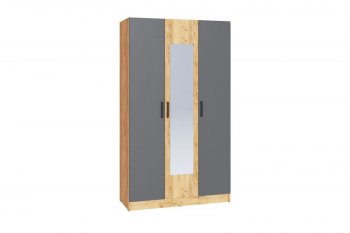 Шкаф 1200 мм Ларс крафт/графит (Микон) в Каменске-Уральском - kamensk-uralskij.mebel-e96.ru