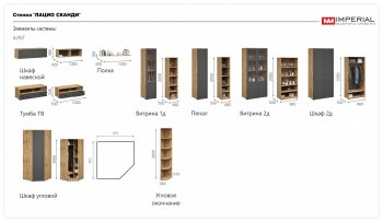 Шкаф 960 мм Лацио графит (Имп) в Каменске-Уральском - kamensk-uralskij.mebel-e96.ru