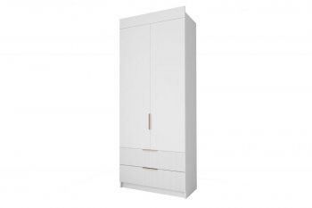 Шкаф Лавис ШД 900.1, белый софт (ДСВ) в Каменске-Уральском - kamensk-uralskij.mebel-e96.ru