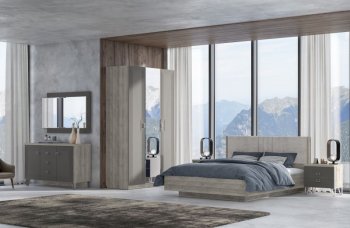 Спальный гарнитур Лежер модульный, холст вулканический (СанТан) в Каменске-Уральском - kamensk-uralskij.mebel-e96.ru