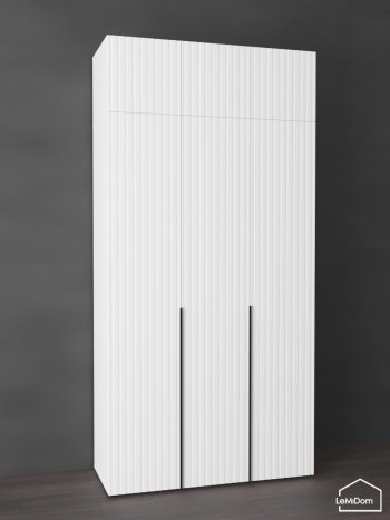 Шкаф с антресолью 1200 мм Linnea MHR-3A-1 2450х1200х510 (Белый-М 11.1.2) в Каменске-Уральском - kamensk-uralskij.mebel-e96.ru