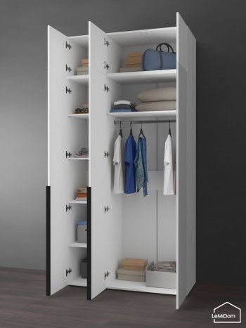 Шкаф с антресолью 1200 мм Linnea MHR-3A-1 2450х1200х510 (Белый-М 11.1.2) в Каменске-Уральском - kamensk-uralskij.mebel-e96.ru