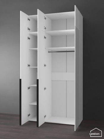 Шкаф с антресолью 1200 мм Linnea MHR-3A-1 2450х1200х510 (Белый-М 11.1.2) в Каменске-Уральском - kamensk-uralskij.mebel-e96.ru