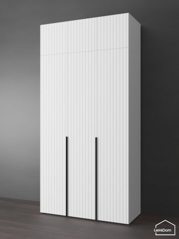 Шкаф с антресолью 1200 мм Linnea MHR-3A-2 2450х1200х510 (Белый-М 11.1.2) в Каменске-Уральском - kamensk-uralskij.mebel-e96.ru