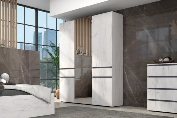 Шкаф 1600 мм Лиана графит (Зарон) в Каменске-Уральском - kamensk-uralskij.mebel-e96.ru