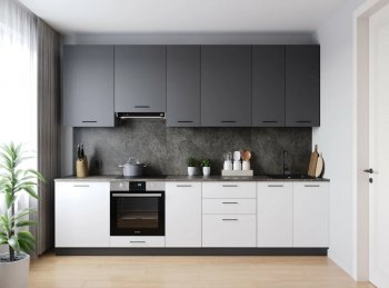 Кухонный гарнитур высокий Лофт 3000 мм (Санвут) в Каменске-Уральском - kamensk-uralskij.mebel-e96.ru