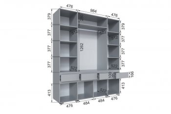 Шкаф 2000 мм Мерида серый камень/графит (Микон) в Каменске-Уральском - kamensk-uralskij.mebel-e96.ru
