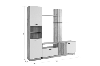 Стенка Моди К1 (Мебельсон) в Каменске-Уральском - kamensk-uralskij.mebel-e96.ru