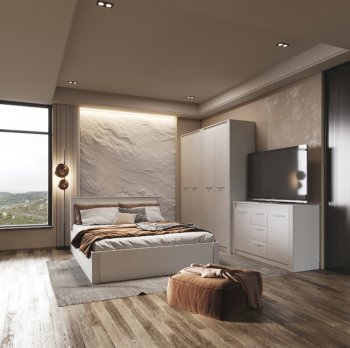 Спальный гарнитур Монако Кашемир (модульный) (БТС) в Каменске-Уральском - kamensk-uralskij.mebel-e96.ru