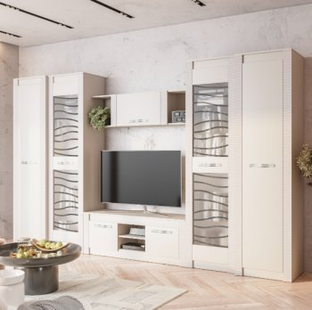 Стенка Монако Кашемир комп.4 (модульная) (БТС) в Каменске-Уральском - kamensk-uralskij.mebel-e96.ru