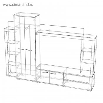 Стенка Монако (Лин) в Каменске-Уральском - kamensk-uralskij.mebel-e96.ru