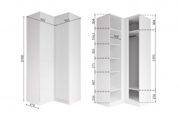 Угловой шкаф Мори графит (ДСВ) в Каменске-Уральском - kamensk-uralskij.mebel-e96.ru