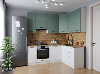 Угловой кухонный гарнитур Муссон 2200*1600 мм Sanvut в Каменске-Уральском - kamensk-uralskij.mebel-e96.ru