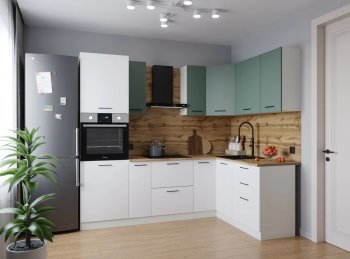 Угловой кухонный гарнитур Муссон 2400*1600 мм Sanvut в Каменске-Уральском - kamensk-uralskij.mebel-e96.ru