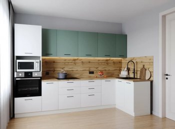 Угловой кухонный гарнитур Муссон 3200*1400 мм (Санвут) в Каменске-Уральском - kamensk-uralskij.mebel-e96.ru