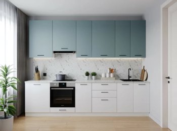 Кухонный гарнитур высокий Ниагара 3000 мм ЛДСП/МДФ (Санвут) в Каменске-Уральском - kamensk-uralskij.mebel-e96.ru