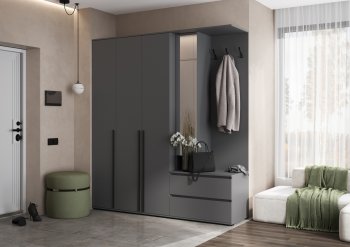 Прихожая Норд+Шкаф 1200, графит (Миф) в Каменске-Уральском - kamensk-uralskij.mebel-e96.ru