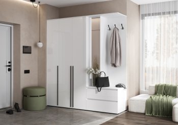 Прихожая Норд+Шкаф 1200, белый (Миф) в Каменске-Уральском - kamensk-uralskij.mebel-e96.ru