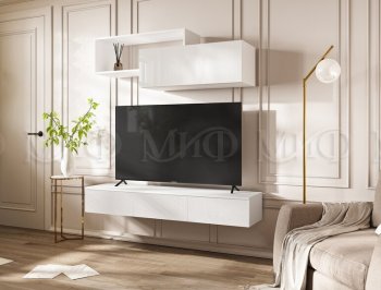 Стенка Норд-2 белый глянец (Миф) в Каменске-Уральском - kamensk-uralskij.mebel-e96.ru