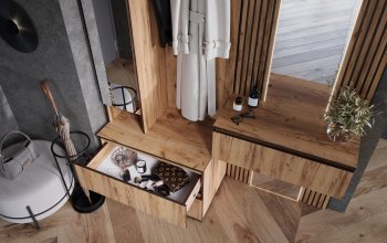 Шкаф 800+Тумба с зеркалом Норд (Миф) в Каменске-Уральском - kamensk-uralskij.mebel-e96.ru