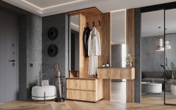 Прихожая+Тумба с зеркалом Норд (Миф) в Каменске-Уральском - kamensk-uralskij.mebel-e96.ru