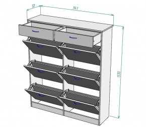 Обувница W27 (ЯАС) в Каменске-Уральском - kamensk-uralskij.mebel-e96.ru