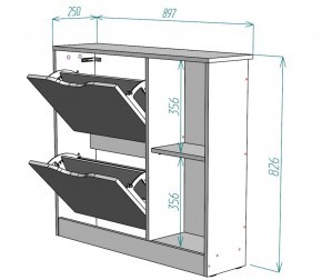 Обувница W30 (ЯАС) в Каменске-Уральском - kamensk-uralskij.mebel-e96.ru