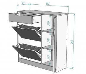 Обувница W36 (ДСС) в Каменске-Уральском - kamensk-uralskij.mebel-e96.ru