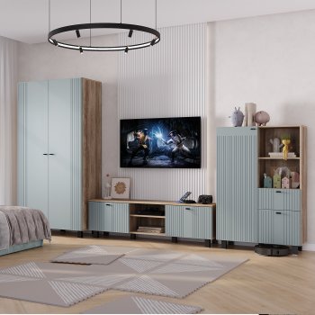 Стенка Олива комп.3 шарли бриз (БТС) в Каменске-Уральском - kamensk-uralskij.mebel-e96.ru