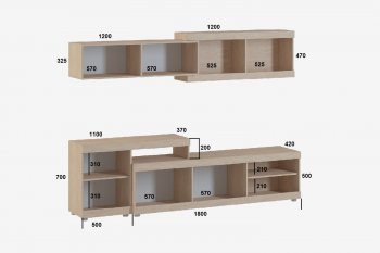 Стенка Оскар ТВ7 сонома (Генезис) в Каменске-Уральском - kamensk-uralskij.mebel-e96.ru