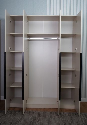 Шкаф 1600 мм Пальма, Сатин (ДСВ) в Каменске-Уральском - kamensk-uralskij.mebel-e96.ru