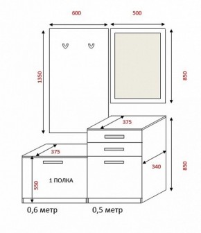 Прихожая Визит (1100) РиИКМ в Каменске-Уральском - kamensk-uralskij.mebel-e96.ru