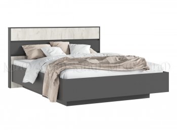 Кровать парящая Роджина с подсветкой, графит/крафт белый (Миф) в Каменске-Уральском - kamensk-uralskij.mebel-e96.ru