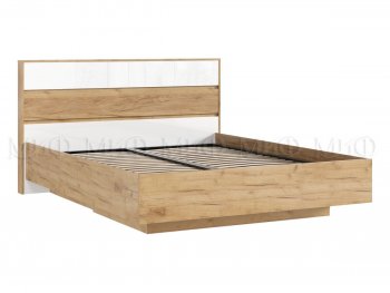 Кровать парящая Роджина с подсветкой, крафт/белый (Миф) в Каменске-Уральском - kamensk-uralskij.mebel-e96.ru