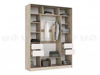 Спальный гарнитур Роджина крафт серый/кашемир, модульный (Миф) в Каменске-Уральском - kamensk-uralskij.mebel-e96.ru