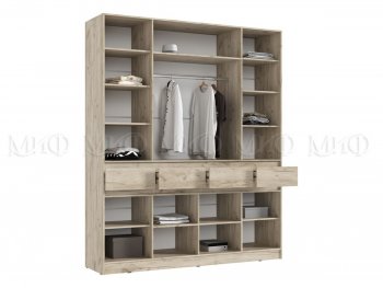 Спальный гарнитур Роджина крафт серый/кашемир, модульный (Миф) в Каменске-Уральском - kamensk-uralskij.mebel-e96.ru