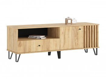 Тумба ТВ (1500) Роджина дуб крафт/дуб крафт (Миф) в Каменске-Уральском - kamensk-uralskij.mebel-e96.ru