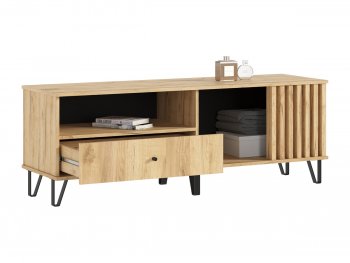 Тумба ТВ (1500) Роджина дуб крафт/дуб крафт (Миф) в Каменске-Уральском - kamensk-uralskij.mebel-e96.ru