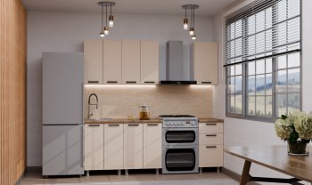 Кухонный гарнитур Ромашка 1600 мм Кашемир (Аленка) в Каменске-Уральском - kamensk-uralskij.mebel-e96.ru