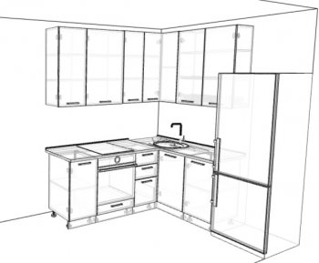 Кухонный гарнитур угловой 2000*1400 мм (Санвут) в Каменске-Уральском - kamensk-uralskij.mebel-e96.ru