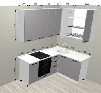 Кухонный гарнитур угловой 2000*1400 мм (Санвут) в Каменске-Уральском - kamensk-uralskij.mebel-e96.ru