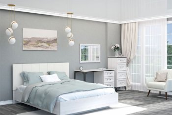 Кровать с подъемным механизмом Шарм (арт.031М1) экокожа Sontex Milk (Диал) в Каменске-Уральском - kamensk-uralskij.mebel-e96.ru