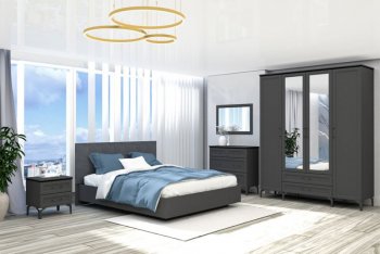 Кровать Шарм (арт.031М1) настил, Антрацит (Диал) в Каменске-Уральском - kamensk-uralskij.mebel-e96.ru