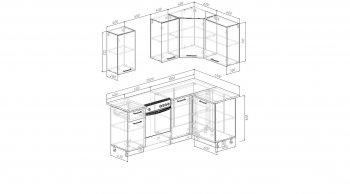 Кухонный гарнитур угловой Роза 2000*1200 мм (Sanvut) в Каменске-Уральском - kamensk-uralskij.mebel-e96.ru