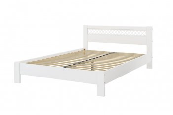 Кровать из массива Шейла белый античный (БМ) в Каменске-Уральском - kamensk-uralskij.mebel-e96.ru