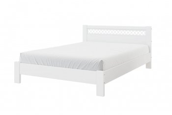 Кровать из массива Шейла белый античный (БМ) в Каменске-Уральском - kamensk-uralskij.mebel-e96.ru