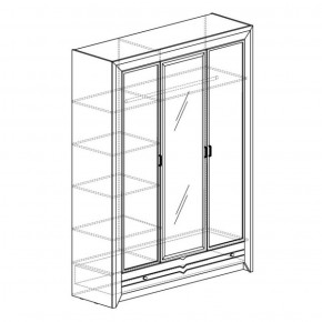 Шкаф 3-дверный Фьорд 150 (Яна) в Каменске-Уральском - kamensk-uralskij.mebel-e96.ru