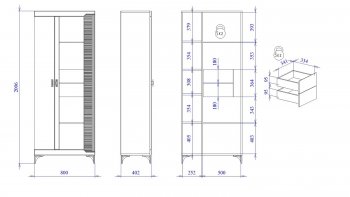 Пенал со стеклом широкий NEW Сиде Белый (СБК) в Каменске-Уральском - kamensk-uralskij.mebel-e96.ru